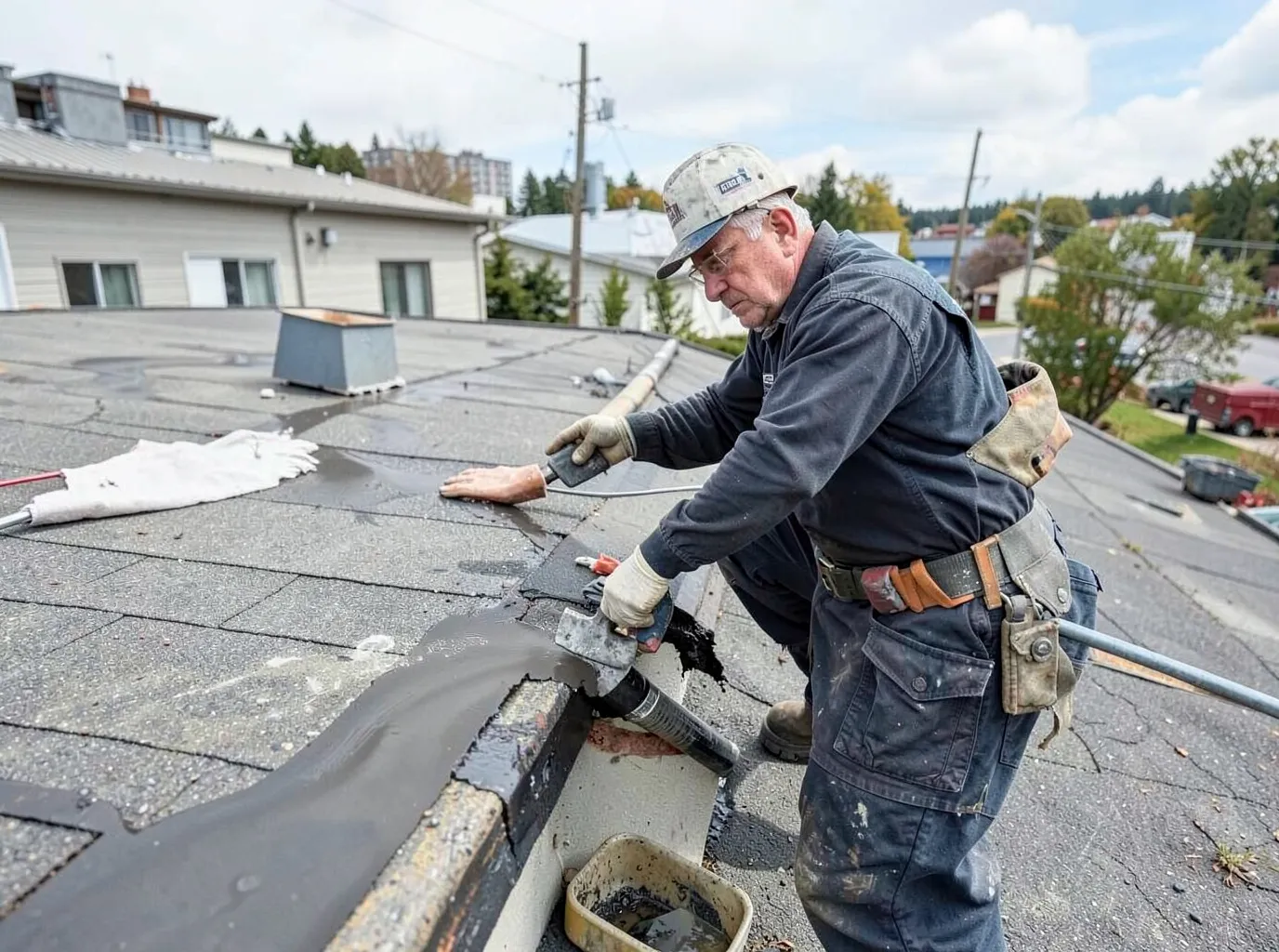 Flat / Low-Slope Roof Leak Repair in Renton, WA